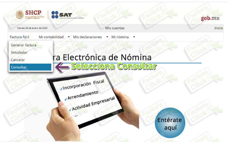 Recuperar Xml En La P Gina Del Sat Factura Click