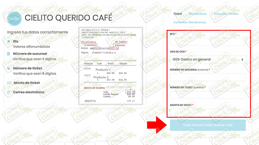 CIELITO QUERIDO CAFE FACTURACION 3