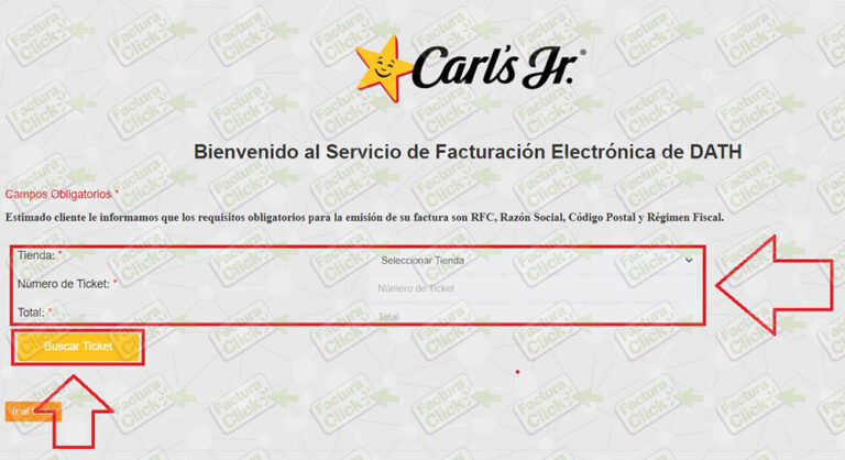 Cómo facturar en Carl s Jr Facturar en línea Factura Click