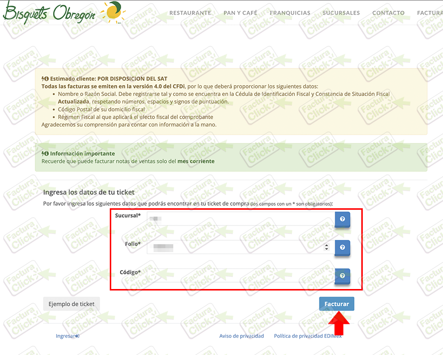 LOS BISQUETS OBREGON FACTURACION 2025-2