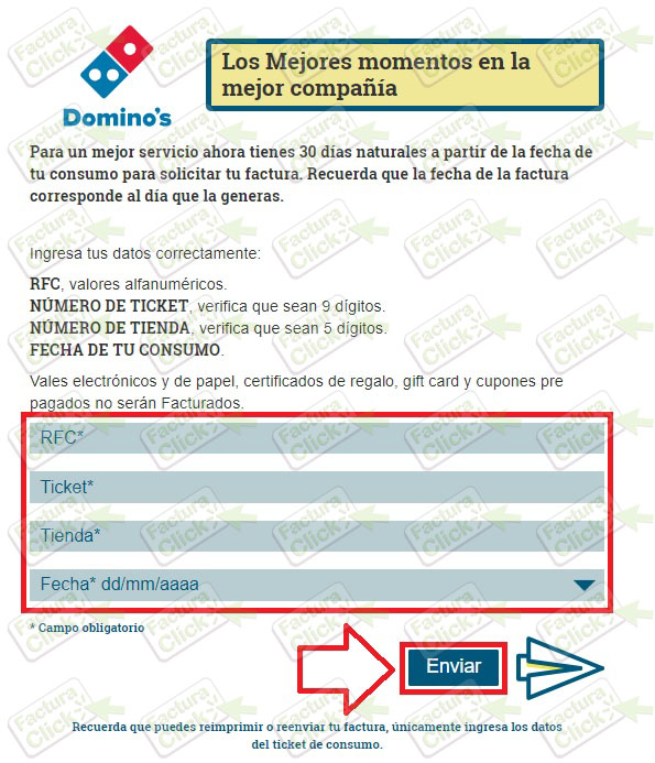 DOMINOS FACTURACION 2021-2