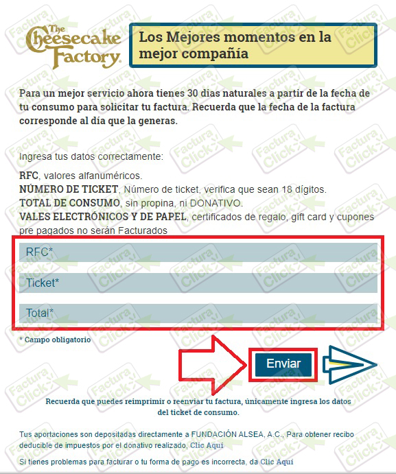 THE CHEESECAKE FACTORY FACTURACION 2021-2