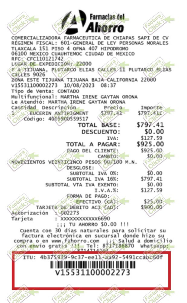 FARMACIAS DE AHORRO FACTURACION 2026-1