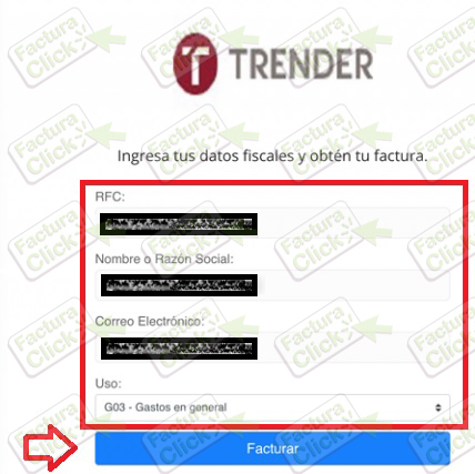 TRENDER FACTURACION 2021-2