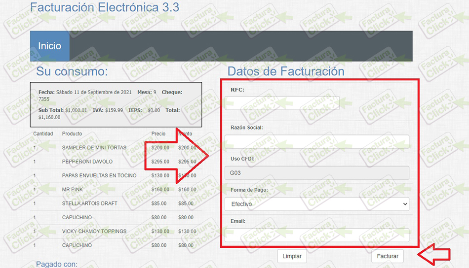 TERRAZA CITIBANAMEX FACTURACION 2021-2