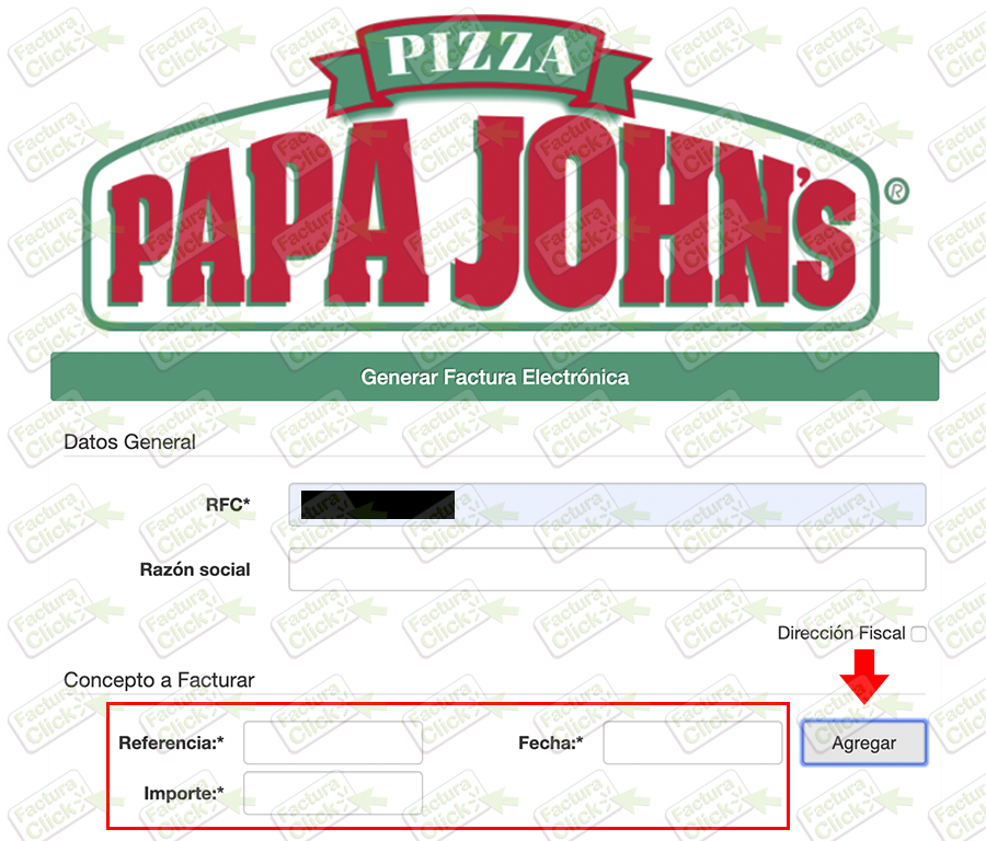 PAPA JOHNS FACTURACION 0122-3