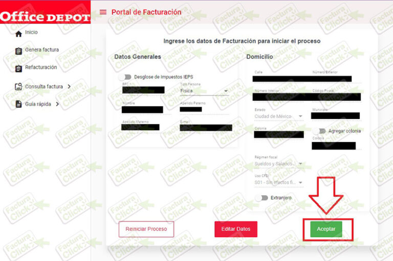 ¿Cómo facturar compra en Office Depot? | Factura Click
