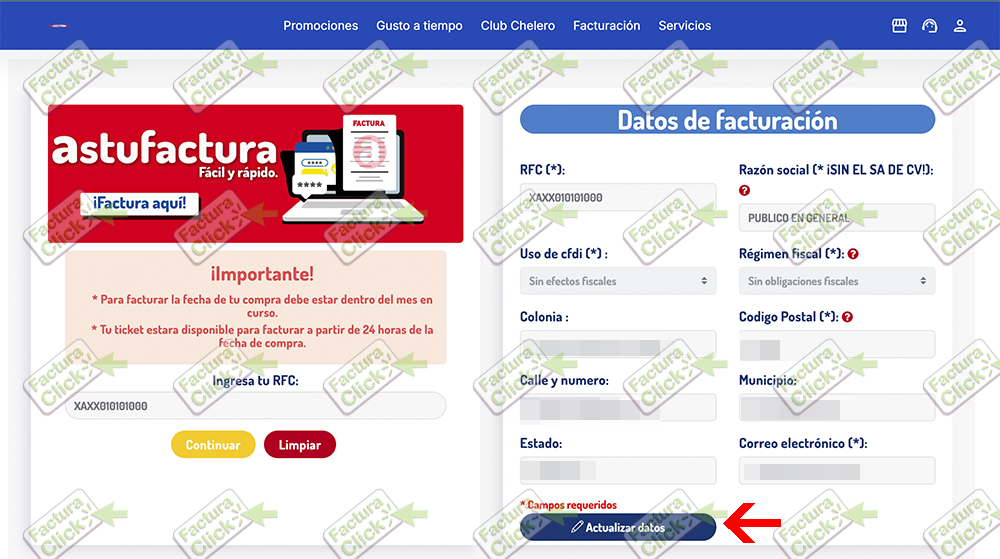 Validación del folio de ticket en el sistema El Asturiano